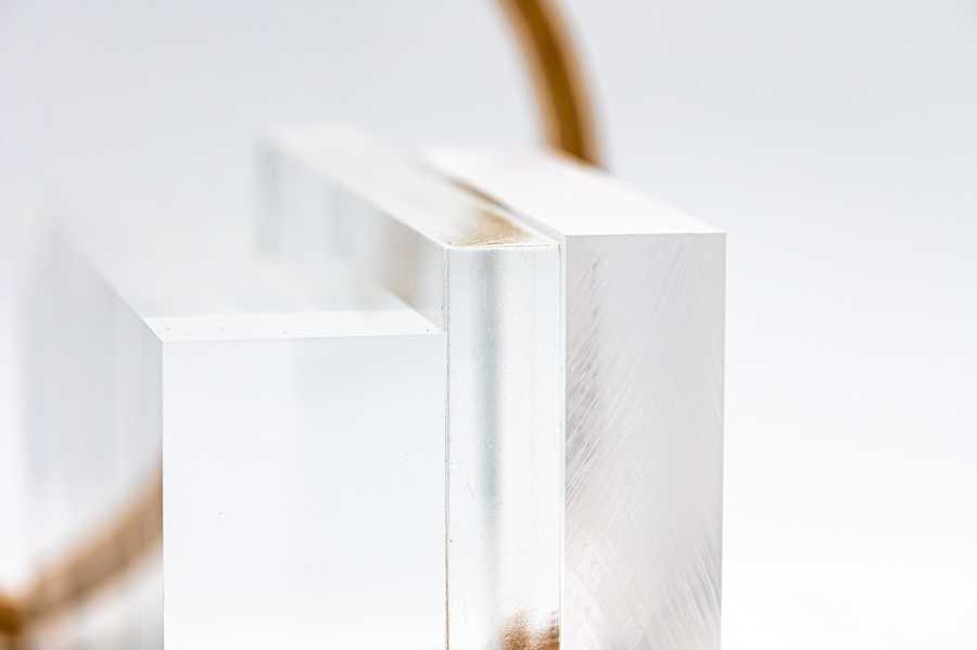 Ebern Designs Feuille ronde en acrylique, feuille de plexiglas