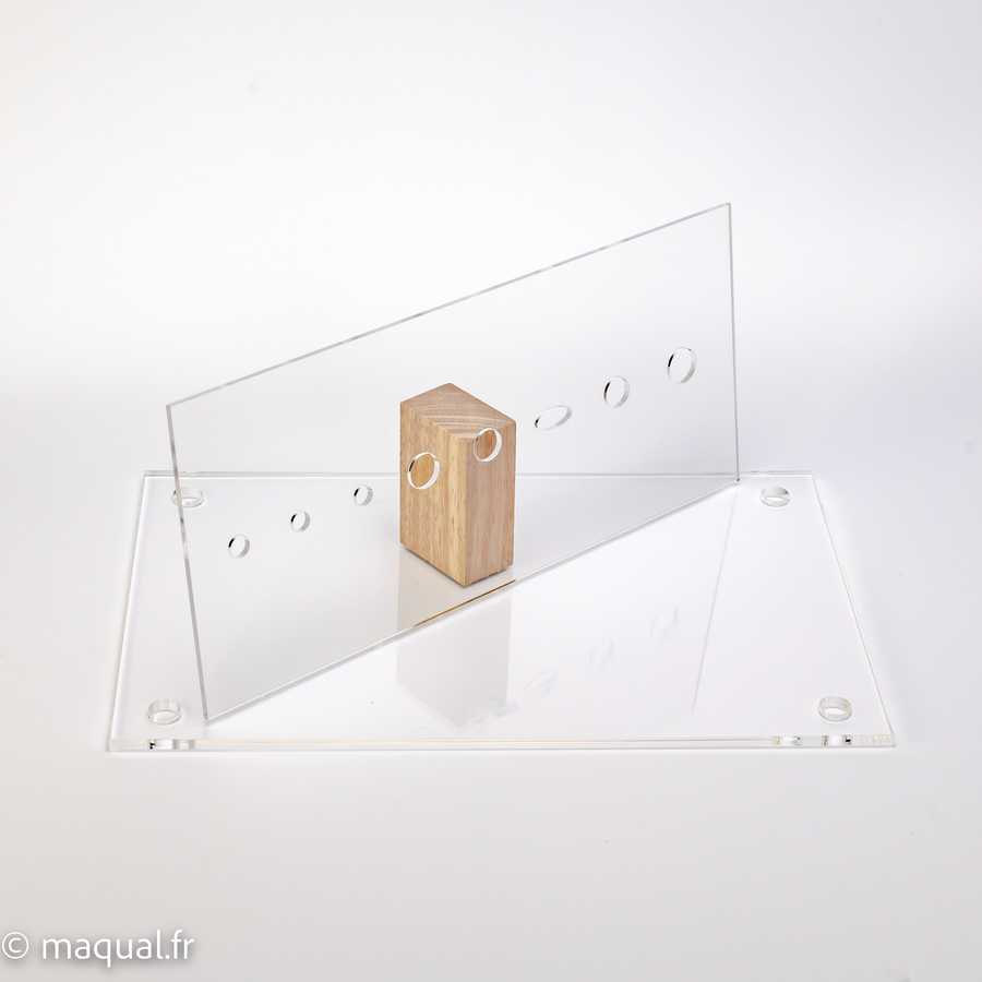 Plaque plexiglass 1 mm. Feuille de verre acrylique. Plexi transparent.  Verre syn