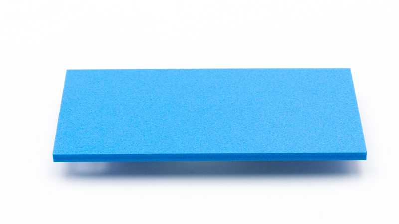 Découpe sur mesure de PVC Expensé Bleu Clair