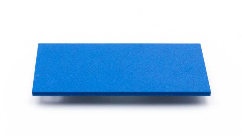 Découpe sur mesure de PVC Expensé Bleu Foncé