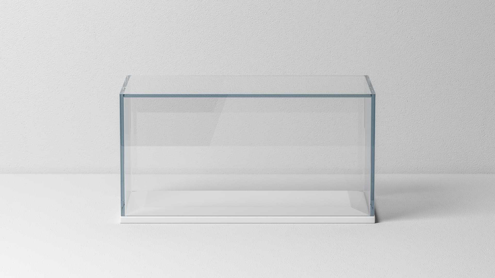 Vitrine acrylique de taille personnalisable avec boîte de