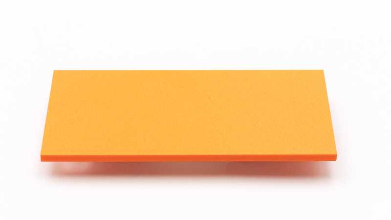 Découpe sur mesure de PVC Expensé Orange